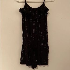 Girls Black Romper